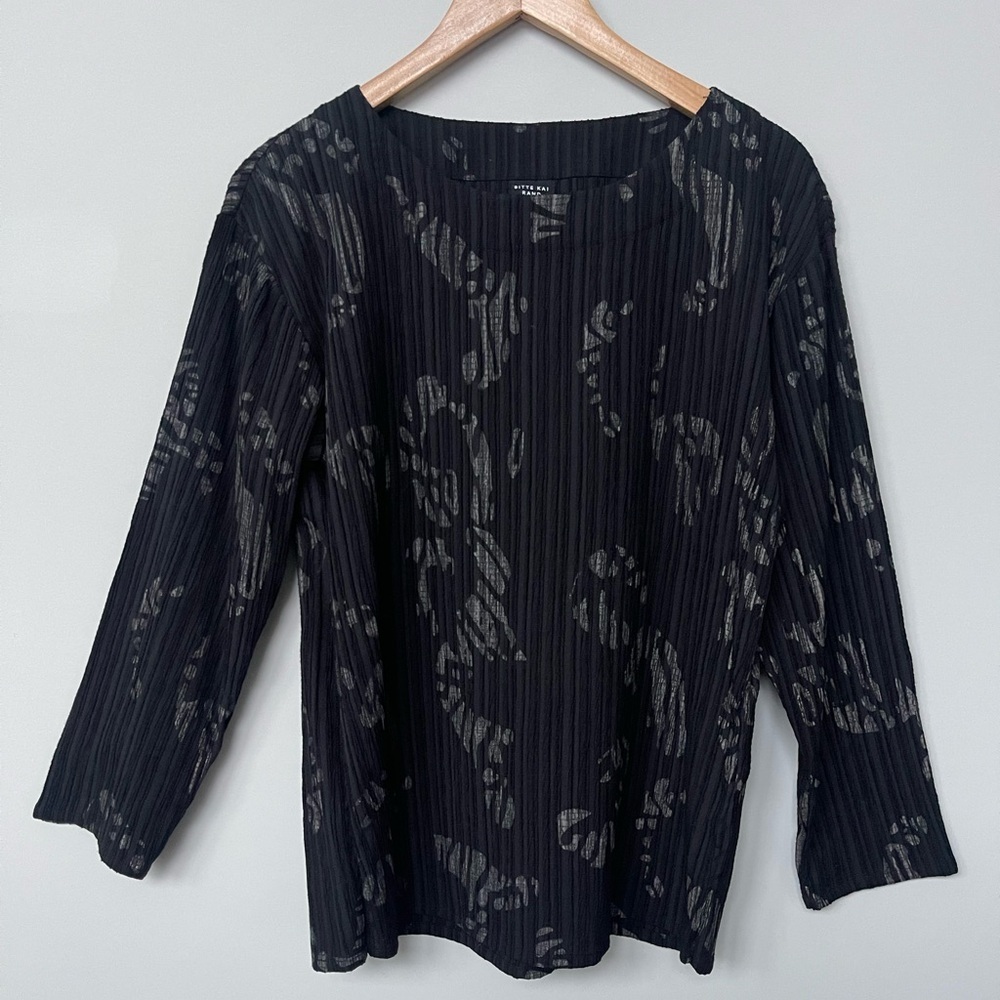 Bitte Kai Rand | ‘Broken Strokes’ Crinkled Blouse Top